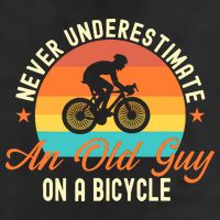 Never Underestimate An Old Guy On A Bicycle Cycling 15oz Campfire Ceramic Mug
