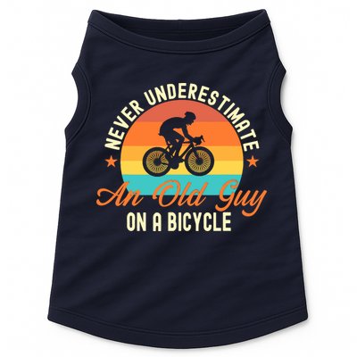 Never Underestimate An Old Guy On A Bicycle Cycling Doggie Tank