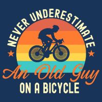 Never Underestimate An Old Guy On A Bicycle Cycling 16 in Basic Backpack