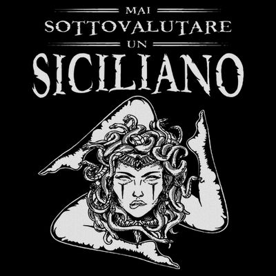Never Underestimate A Sicilian Trinacria Sicilia Heraldik T-Shirt