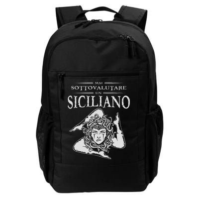 Never Underestimate A Sicilian Trinacria Sicilia Heraldik Backpack