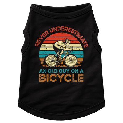 Never Underestimate An Old Guy On A Bicycle Cycling Doggie Tank
