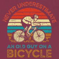 Never Underestimate An Old Guy On A Bicycle Cycling 16oz Travel Tumbler