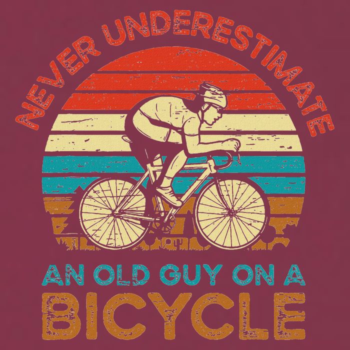 Never Underestimate An Old Guy On A Bicycle Cycling 16oz Travel Tumbler