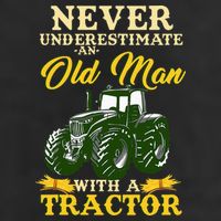 Never Underestimate An Old Man With A Tractor Farmer 15oz Campfire Ceramic Mug