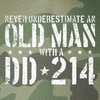 Never Underestimate An Old Man With A Dd214 Alumni Legacy Tie Dye Trucker Hat