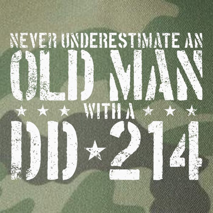 Never Underestimate An Old Man With A Dd214 Alumni Legacy Tie Dye Trucker Hat