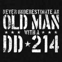 Never Underestimate An Old Man With A Dd214 Alumni Ladies PosiCharge Tri-Blend Wicking Tank