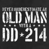 Never Underestimate An Old Man With A Dd214 Alumni Premium Pullover Hoodie