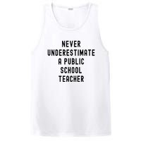 Never Underestimate A Public School Teacher Motivational PosiCharge Competitor Tank