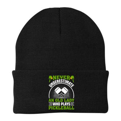 Never Underestimate An Old Lady Who Plays Pickleball Beanie