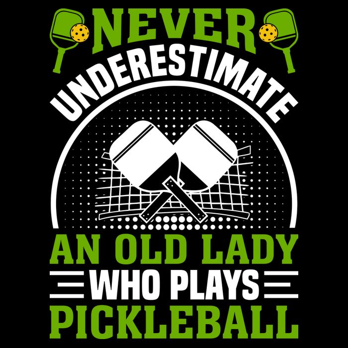 Never Underestimate An Old Lady Who Plays Pickleball Kids Hoodie