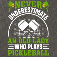 Never Underestimate An Old Lady Who Plays Pickleball Cotton Canvas Backpack