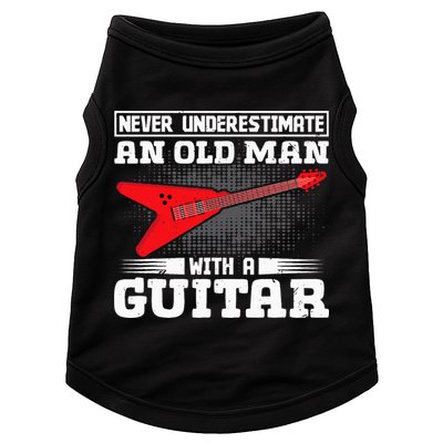 Never Underestimate An Old Man With A Guitar Doggie Tank