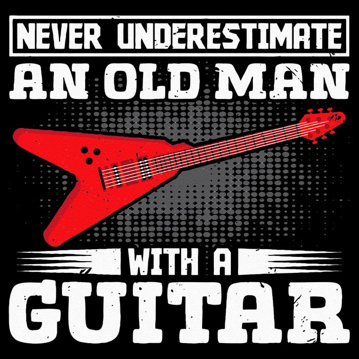 Never Underestimate An Old Man With A Guitar Backpack