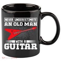 Never Underestimate An Old Man With A Guitar 11oz C Handle Ceramic Mug