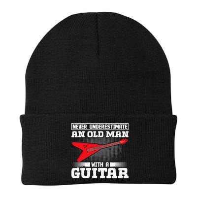 Never Underestimate An Old Man With A Guitar Beanie