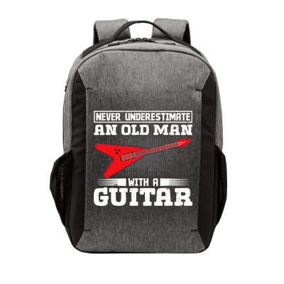 Never Underestimate An Old Man With A Guitar Vector Backpack