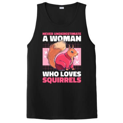 Never Underestimate A Who Loves Squirrels Gift PosiCharge Competitor Tank