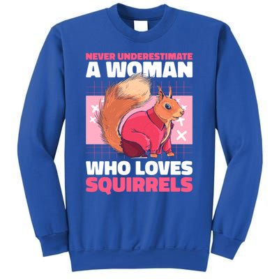 Never Underestimate A Who Loves Squirrels Gift Sweatshirt