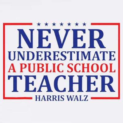 Never Underestimate A Public School Teacher Harris Waltz T-Shirt