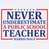 Never Underestimate A Public School Teacher Harris Waltz Baby Bodysuit