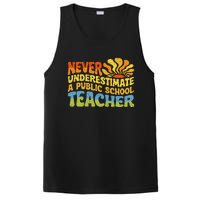 Never Underestimate A Public School Teacher Public Education Gift PosiCharge Competitor Tank