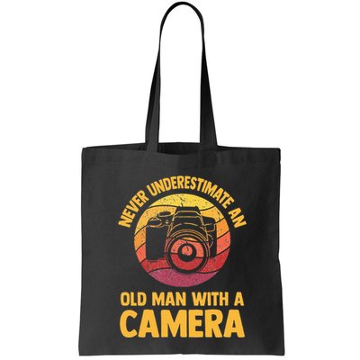Never Underestimate An Old Man With A Camera Photography Bag