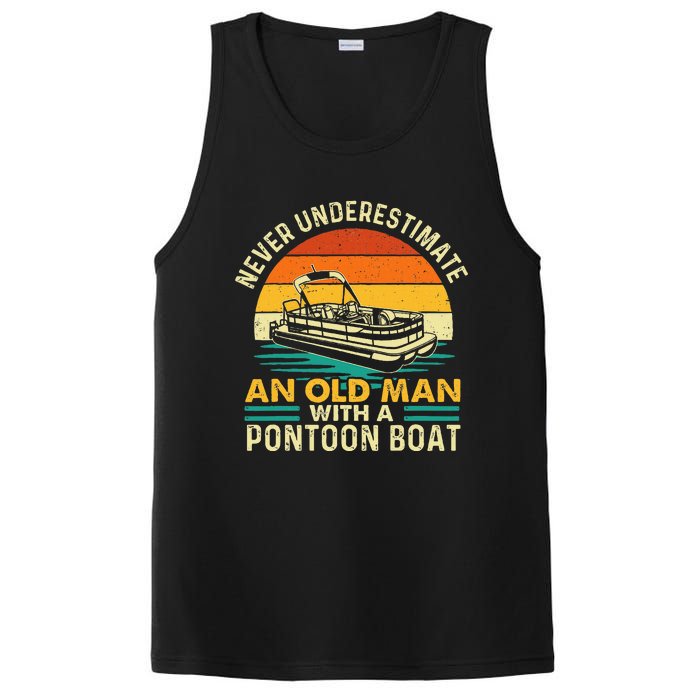 Never Underestimate An Old Man With Pontoon Boat Boating PosiCharge Competitor Tank