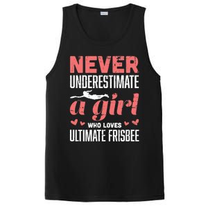 Never Underestimate A Girl Who Loves Ultimate Frisbee PosiCharge Competitor Tank