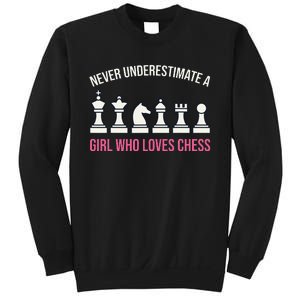 Never Underestimate A Who Loves Chess Sweatshirt