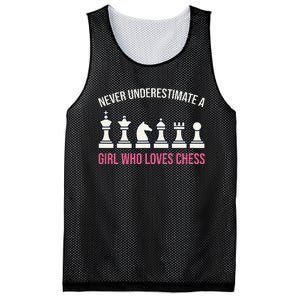 Never Underestimate A Who Loves Chess Mesh Reversible Basketball Jersey Tank