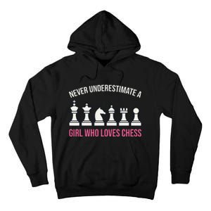 Never Underestimate A Who Loves Chess Tall Hoodie