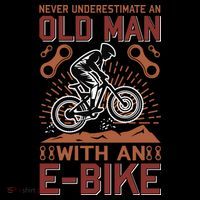Never Underestimate An Old Man With An E Bike Zip Tote Bag
