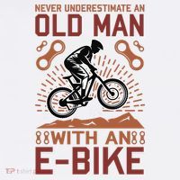 Never Underestimate An Old Man With An E Bike 11oz C Handle Ceramic Mug