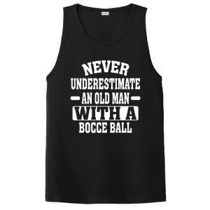 Never Underestimate An Old With A Boccee Ball Gift For Father Day PosiCharge Competitor Tank