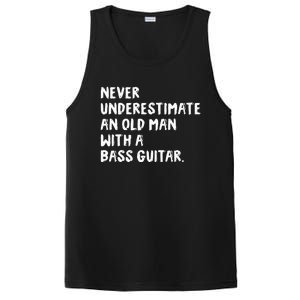 Never Underestimate An Old Man With A Bass Guitar Musician PosiCharge Competitor Tank