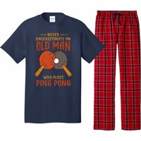 Never Underestimate An Old Man Who Plays Ping Pong Sport Pajama Set