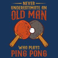 Never Underestimate An Old Man Who Plays Ping Pong Sport 16 in Basic Backpack