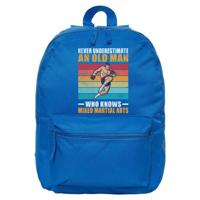 Never Underestimate An Old Who Knows Mixed Martial Arts Great Gift 16 in Basic Backpack