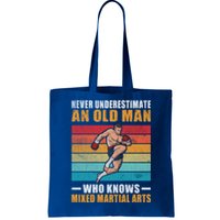 Never Underestimate An Old Who Knows Mixed Martial Arts Great Gift Tote Bag