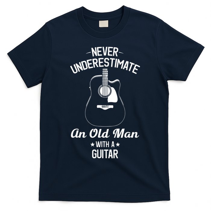 Never Underestimate An Old Man With A Guitar Acoustic Player T-Shirt