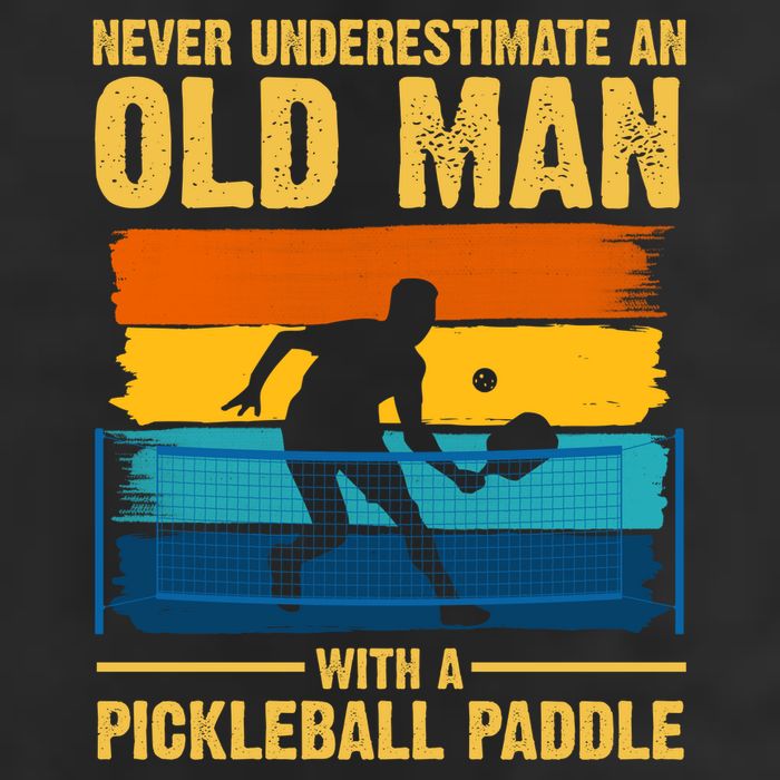 Never Underestimate An Old Man With A Pickleball Paddle Adult Drive Performance Visor