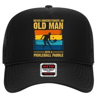 Never Underestimate An Old Man With A Pickleball Paddle Hat