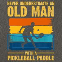 Never Underestimate An Old Man With A Pickleball Paddle Cotton Canvas Backpack
