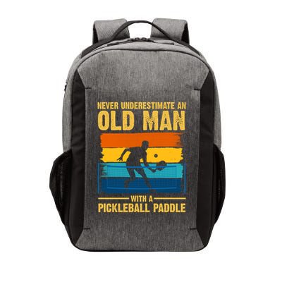 Never Underestimate An Old Man With A Pickleball Paddle Vector Backpack