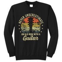 Never Underestimate An Old Man With A Guitar Player Sweatshirt