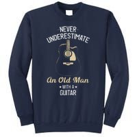 Never Underestimate An Old Man With A Guitar Guitarist Funny Sweatshirt