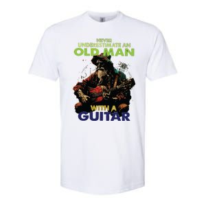 Never Underestimate An Old Man With A Guitar Softstyle CVC T-Shirt