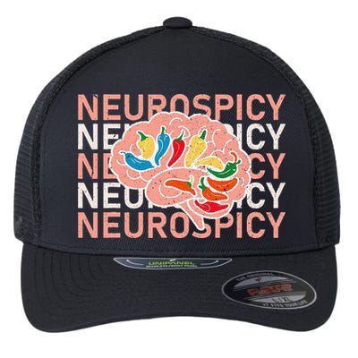 Neurospicy Universe Adhd Autism Awareness And Acceptance Flexfit Unipanel Trucker Cap